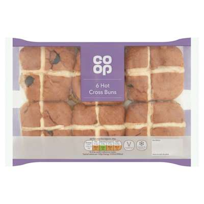 Co-op Hot Cross Buns 6 pack Co-op Hot Cross Buns 6 pack