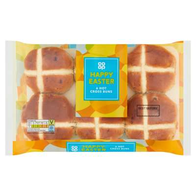 Co-op Hot Cross Buns 6 pack Co-op Hot Cross Buns 6 pack
