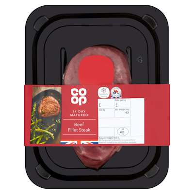 Co-op British Beef Fillet Steak 170g Co-op British Beef Fillet Steak 170g
