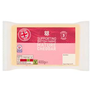 Co-op British Mature White Cheddar 400g Co-op British Mature White Cheddar 400g