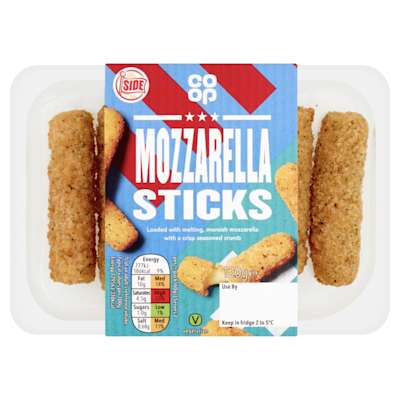 Co-op Mozzarella Sticks 120g Co-op Mozzarella Sticks 120g