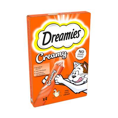 Dreamies Creamy Cat Treats with Chicken 40g Dreamies Creamy Cat Treats with Chicken 40g