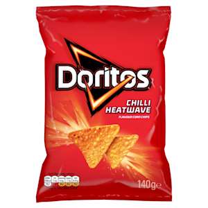 Doritos Chilli Heatwave Tortilla Chips 140g Doritos Chilli Heatwave Tortilla Chips 140g