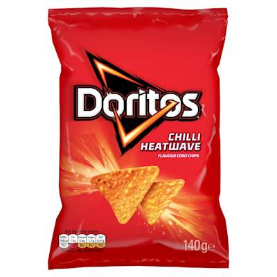 Doritos Chilli Heatwave Tortilla Chips 140g Doritos Chilli Heatwave Tortilla Chips 140g