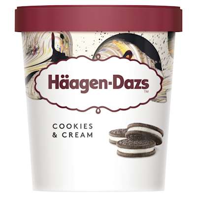Haagen Dazs Cookies & Cream 460ml Haagen Dazs Cookies & Cream 460ml