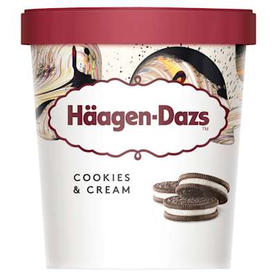 Häagen-Dazs Cookie & Cream Ice Cream 460ml Häagen-Dazs Cookie & Cream Ice Cream 460ml