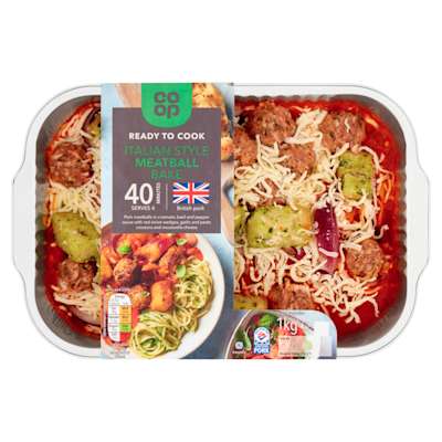 Co-op Italian Style Meatball Bake 1kg Co-op Italian Style Meatball Bake 1kg