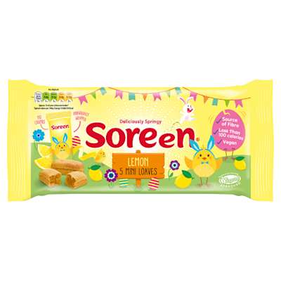 Soreen Easter Lemon Mini Loaves 150g Soreen Easter Lemon Mini Loaves 150g
