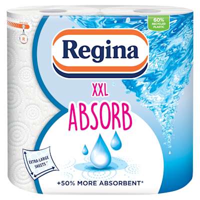 Regina Absorb 2 Roll 150 sheets 2 Pack Regina Absorb 2 Roll 150 sheets 2 Pack