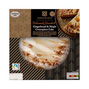 Co-op Irresistible Maple & Gingerbread Centrepiece Cake EACH Co-op Irresistible Maple & Gingerbread Centrepiece Cake EACH