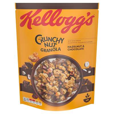 Kellogg's Crunchy Nut Hazelnut & Chocolate Granola 380g Kellogg's Crunchy Nut Hazelnut & Chocolate Granola 380g