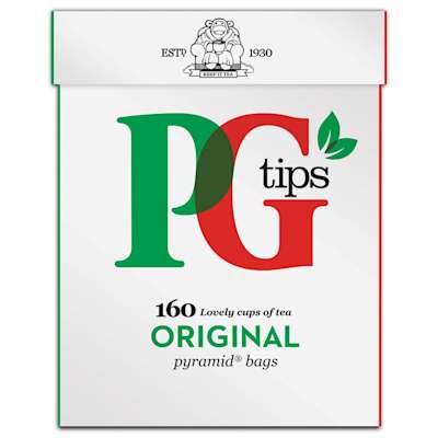 PG Tips 160 Pyramid Tea Bags 464g PG Tips 160 Pyramid Tea Bags 464g