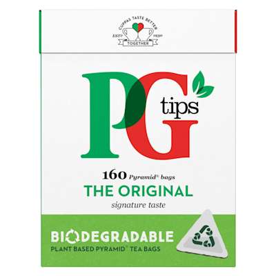 PG Tips 160 Pyramid Tea Bags 464g PG Tips 160 Pyramid Tea Bags 464g
