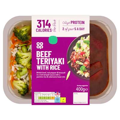 Co-op Health Teriyaki Beef & Rice 400g Co-op Health Teriyaki Beef & Rice 400g