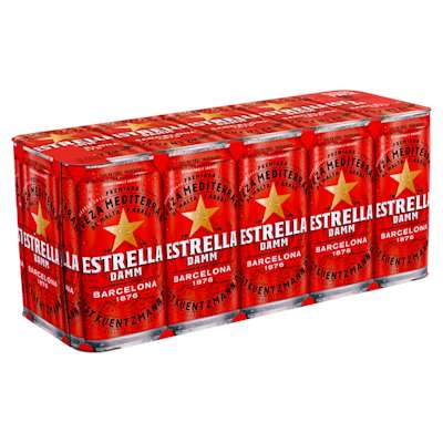 Estrella Damm Lager Can 10 x 440ml Estrella Damm Lager Can 10 x 440ml