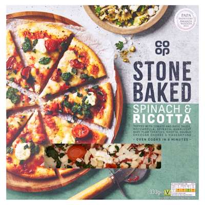 Co-op Stonebaked Spinach & Ricotta 333g Co-op Stonebaked Spinach & Ricotta 333g