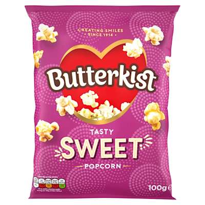 Butterkist Cinema Sweet Popcorn 100g Butterkist Cinema Sweet Popcorn 100g