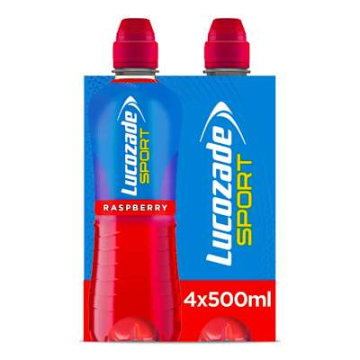 Lucozade Sport Raspberry 4 x 500ml Lucozade Sport Raspberry 4 x 500ml