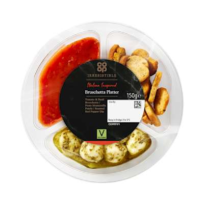 Co-op Irresistible Bruschetta platter 150g Co-op Irresistible Bruschetta platter 150g