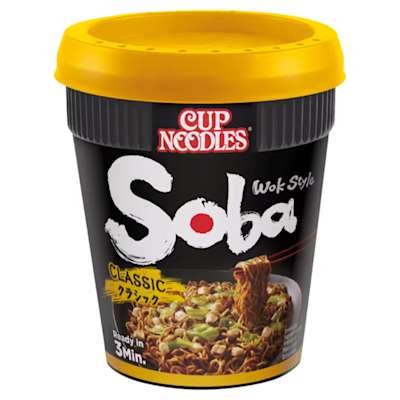 Nissin Soba Classic Instant Wok Style Noodles Pot 90g Nissin Soba Classic Instant Wok Style Noodles Pot 90g
