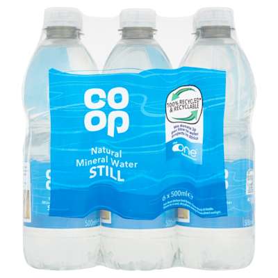 Co-op Still Mineral Water Sports Cap 6pk Co-op Still Mineral Water Sports Cap 6pk