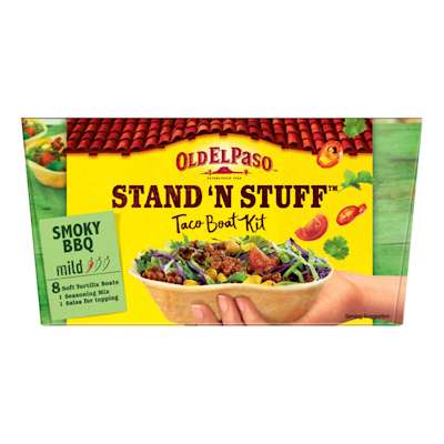 Old El Paso Stand N Stuff Soft Tortillas BBQ Kit 350g Old El Paso Stand N Stuff Soft Tortillas BBQ Kit 350g