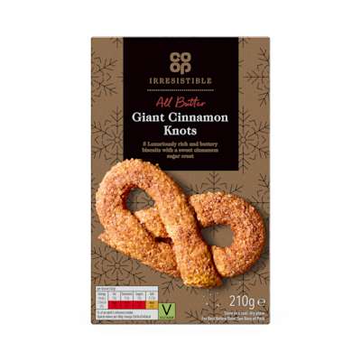 Co-op Irresistible 5 Giant Cinnamon Sugar Knots Co-op Irresistible 5 Giant Cinnamon Sugar Knots