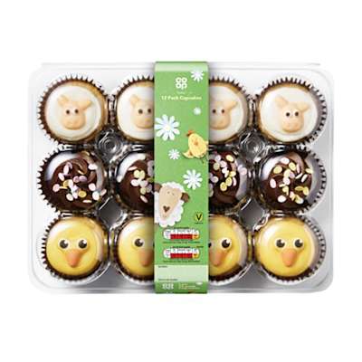 Co-op Easter Character Cupcakes 12 Pack Co-op Easter Character Cupcakes 12 Pack