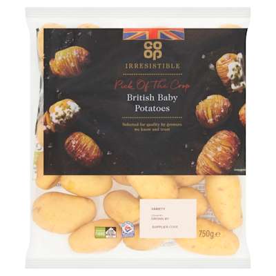 Co-op Irresistible Baby Potatoes 750g Co-op Irresistible Baby Potatoes 750g