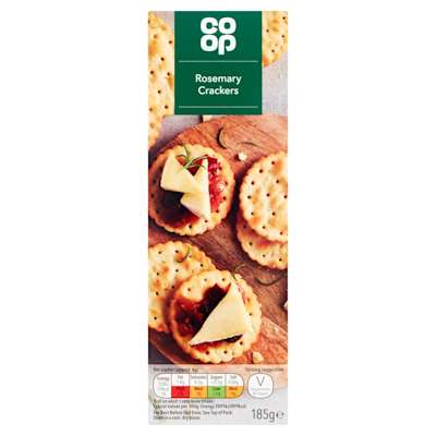 Co-op Rosemary Crackers 185g Co-op Rosemary Crackers 185g