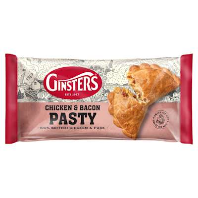 Ginsters Chicken and Bacon Pasty 180g Ginsters Chicken and Bacon Pasty 180g