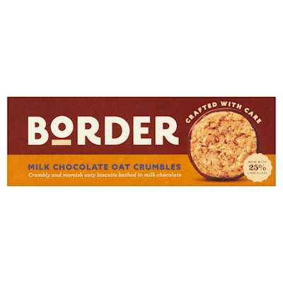 Border Biscuit Milk Chocolate Oat Crumb 150g Border Biscuit Milk Chocolate Oat Crumb 150g