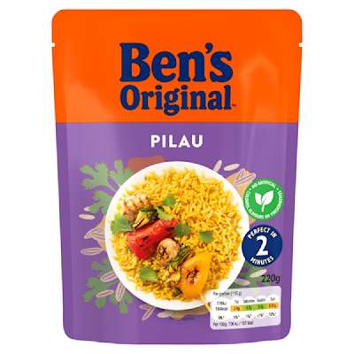 Ben's Original Pilau Microwave Rice 220g Ben's Original Pilau Microwave Rice 220g