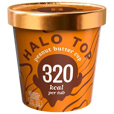 Halo Top Peanut Butter Cup Low Calorie Ice Cream 473ml Halo Top Peanut Butter Cup Low Calorie Ice Cream 473ml