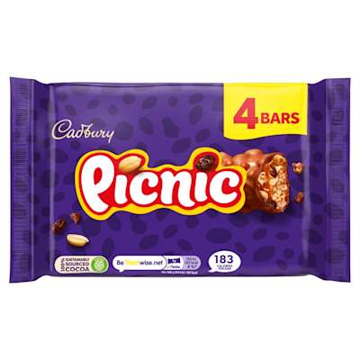 Cadbury Picnic 4pk Cadbury Picnic 4pk