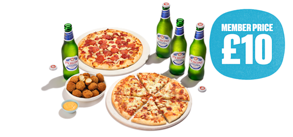 Big Night In - 2x pizza + side + drink
