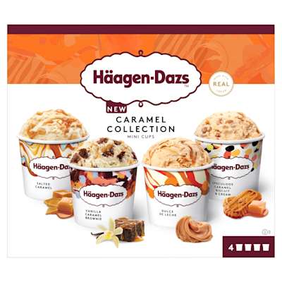 Häagen-Dazs Caramel Collection Minicups 4x95ml Häagen-Dazs Caramel Collection Minicups 4x95ml