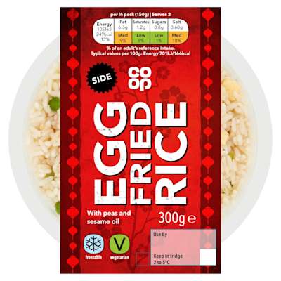 Co-op Takeaway Egg Fried Rice 250g Co-op Takeaway Egg Fried Rice 250g