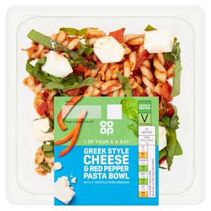 Co-op Feta and Red Pepper Pasta Bowl 260g Co-op Feta and Red Pepper Pasta Bowl 260g