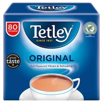 Tetley Original Tea Bags 80pk Tetley Original Tea Bags 80pk