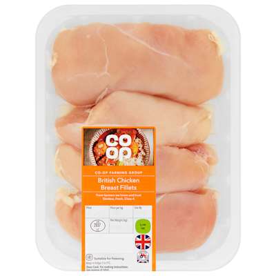 Co-op British Chicken Breast Fillets 600g Co-op British Chicken Breast Fillets 600g
