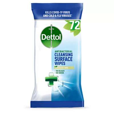 Dettol Antibacterial Surface Wipes 72s Dettol Antibacterial Surface Wipes 72s