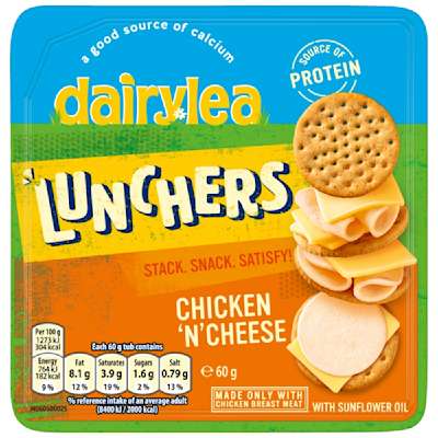 Dairylea Lunchers Chicken & Cheese 60g Dairylea Lunchers Chicken & Cheese 60g