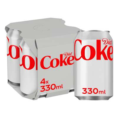 Coca Cola Diet Coke 4x330ml Coca Cola Diet Coke 4x330ml