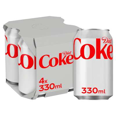 Coca Cola Diet Coke 4x330ml Coca Cola Diet Coke 4x330ml