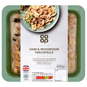 Co-op Ham & Mushroom Tagliatelle 400g Co-op Ham & Mushroom Tagliatelle 400g