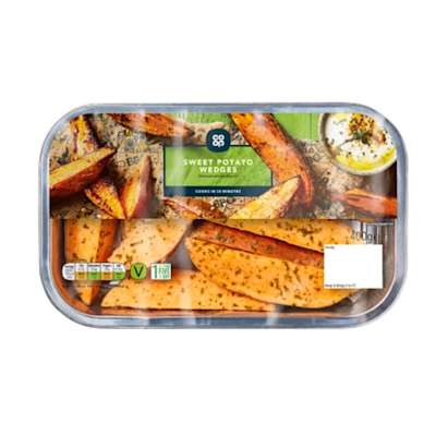 Co-op Sweet Potato Wedges with a Herb Oil 400g Co-op Sweet Potato Wedges with a Herb Oil 400g