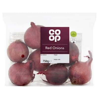 Co-op Red Onions 750g Co-op Red Onions 750g