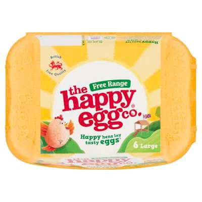 Happy Egg Large Free Range Eggs 6 pack Happy Egg Large Free Range Eggs 6 pack