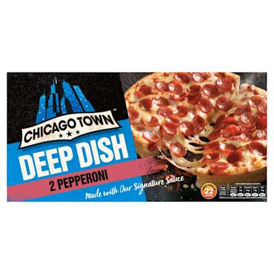 Chicago Town Deep Dish 2 Pepperoni Pizza 2x160g Chicago Town Deep Dish 2 Pepperoni Pizza 2x160g